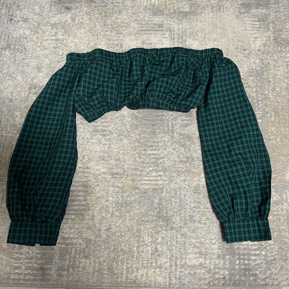 Checkered crop top